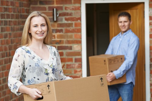 Removal van loading boxes for a UK move