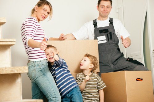 Canary Wharf apartment move with van access and careful handling